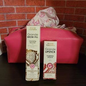 Grande Cosmetics Brow Fill Gel‎ & Plumping Lipstick